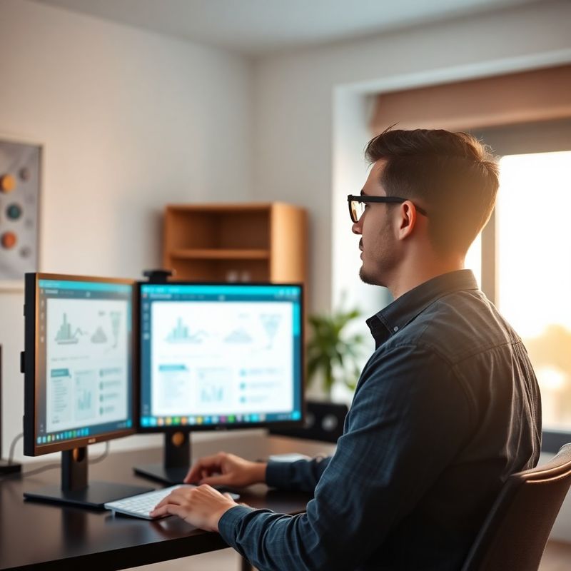 Programer Kitchenpathxa pregledava UI wireframeove na monitoru